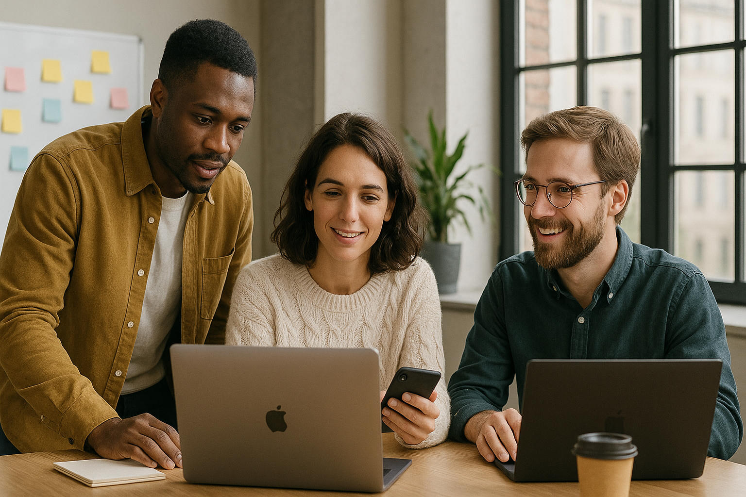 Diverse digital marketing team collaborating in modern office - Leads To Roi